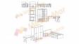 Детски спален комплект Яни с включен матрак Бонел 90/200 сонома арвен с бяло гладко - изглед 2