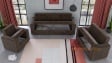 Комплект дивани за дневна Каталина кафяв с бежово - изглед 2