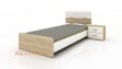 Легло Флин с включен матрак Бонел 90/200 сонома тъмна с бяло гладко - изглед 1