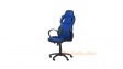 Офис стол Кармен 7510 черно със синьо - изглед 2