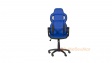 Офис стол Кармен 7510 черно със синьо - изглед 1