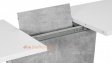 Трапезна маса Калипсо разтегателни бяло с бетон - изглед 5