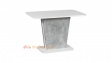 Трапезна маса Калипсо разтегателни бяло с бетон - изглед 1