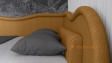 Тапицирана спалня 120/190 Марта с включен матрак ТЕД Кашмир Дрийм 120/190 горчица - изглед 3