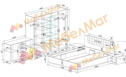 mebelmag-bg-spalen-komplekt-michelle-pesaro-s-grafit-za-matrak-160-200-shema-s-razmeri.jpg