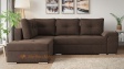 Ъглов диван Милан с посока кафяв - изглед 1