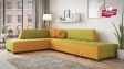 Ъглов диван Сохо с посока зелено с манго - изглед 1
