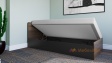 Легло Хироу с включен матрак Бонел 90/200 дъб вотан с черно шагре - изглед 2