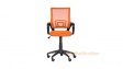 Офис стол Кармен 7050 оранжев - изглед 1