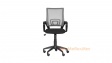 Офис стол Кармен 7050 сиво с черно - изглед 1