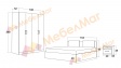 Спален комплект Мелъди с включен матрак Бонел 160/200 ателие лайт с ателие дарк - изглед 3
