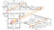 Спалня с нощни шкафчета 160/200 Бедфорд с включен матрак Бонел 160/200 артизан с кашмир гланц - изглед 6