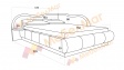 Тапицирана спалня 140/200 Марта горчица - изглед 4