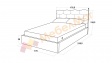 Тапицирана спалня Сияна с включен матрак Бонел 160/200 светло кафява - изглед 4