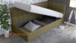 Тапицирано легло 90/200 Борко с включен матрак Бонел 90/200 зелен - изглед 2