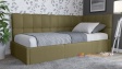 Тапицирано легло 90/200 Борко с включен матрак Бонел 90/200 зелен - изглед 1