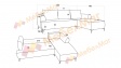 Ъглов диван Агуеро с посока графит - изглед 5