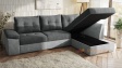 Ъглов диван Аланис с посока графит със сиво - изглед 3