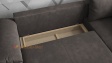 Ъглов диван Билбао с посока кафяв - изглед 3