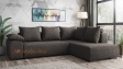 Ъглов диван Билбао с посока кафяв - изглед 1