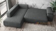 Ъглов диван Билбао с посока графит - изглед 4