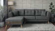 Ъглов диван Марлен с посока графит - изглед 2