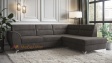 Ъглов диван Новара с посока кафяв - изглед 1