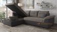 Ъглов диван Астерикс с посока графит със сиво - изглед 3
