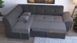 Ъглов диван Астра мини с посока графит със сиво - изглед 3