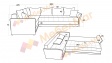 Ъглов диван Бени с посока кафяв със светло кафяво - изглед 4