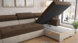 Ъглов диван Болеро с посока кафяв с бежово - изглед 3