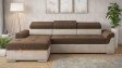Ъглов диван Болеро с посока кафяв с бежово - изглед 1