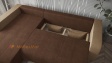 Ъглов диван Бруклин с посока кафяв с бежаво - изглед 3