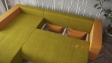Ъглов диван Бруклин с посока зелен с манго - изглед 3