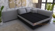 Ъглов диван Дивна с посока черен със сиво - изглед 3