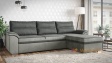 Ъглов диван Глория с посока графит със сиво - изглед 1