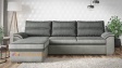 Ъглов диван Глория с посока графит със сиво - изглед 2
