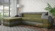 Ъглов диван Калипсо с посока зелен със сиво - изглед 2