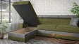 Ъглов диван Калипсо с посока зелен със сиво - изглед 3