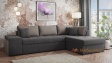 Ъглов диван Кристина с посока графит със сиво - изглед 1