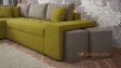 Ъглов диван Кристина с посока зелен със сиво - изглед 3