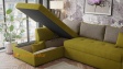 Ъглов диван Кристина с посока зелен със сиво - изглед 4