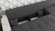 Ъглов диван Лас Вегас Лукс с посока тъмно сив със сиво - изглед 4