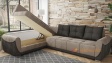 Ъглов диван Темпо с посока сив с графит - изглед 4