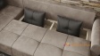 Ъглов диван Темпо с посока сив с графит - изглед 3