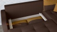 Ъглов диван Масина с посока кафяв с горчица - изглед 3