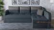 Ъглов диван Масина с посока син със сиво - изглед 1