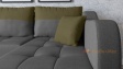 Ъглов диван Масина с посока сив със зелено - изглед 2