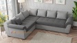 Ъглов диван Памела XL с посока графит със сиво - изглед 3