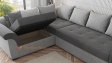 Ъглов диван Памела XL с посока графит със сиво - изглед 4